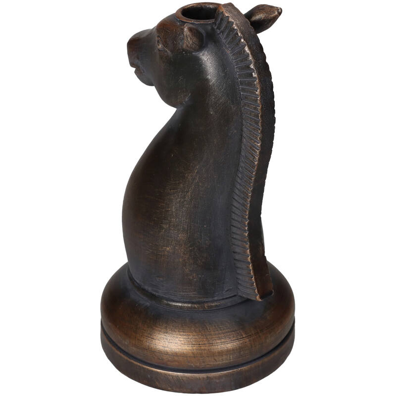 Kandelaar Paard – Koper Schaakdesign met Klasse