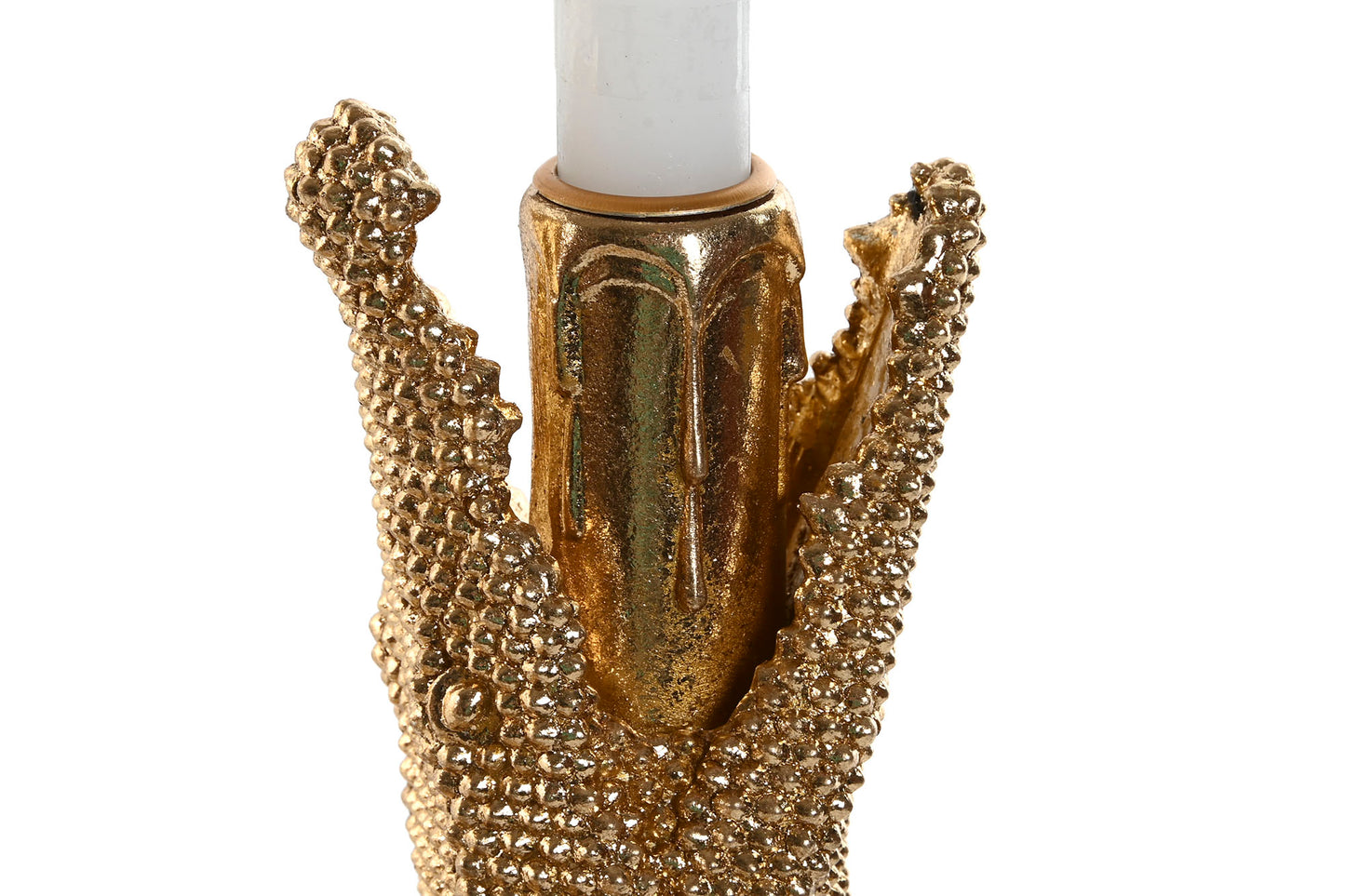 Crocodile Candlestick Gold – 23.5 cm High