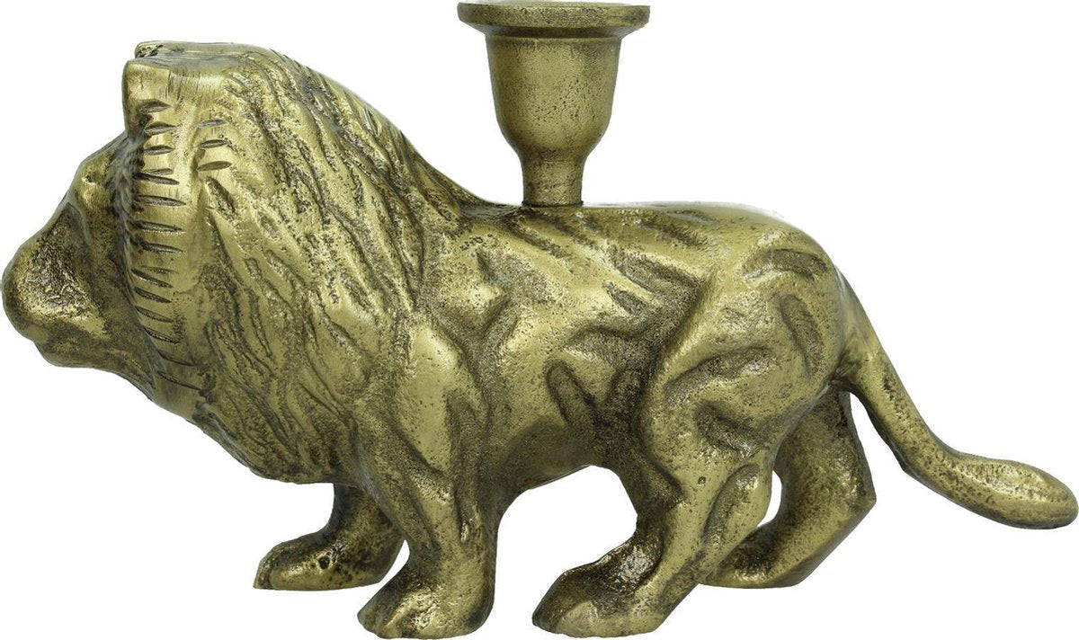 Löwen-Kerzenständer Antik Bronze – Stilvoller Akzent