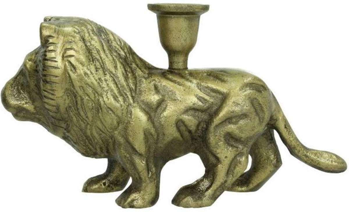 Löwen-Kerzenständer Antik Bronze – Stilvoller Akzent