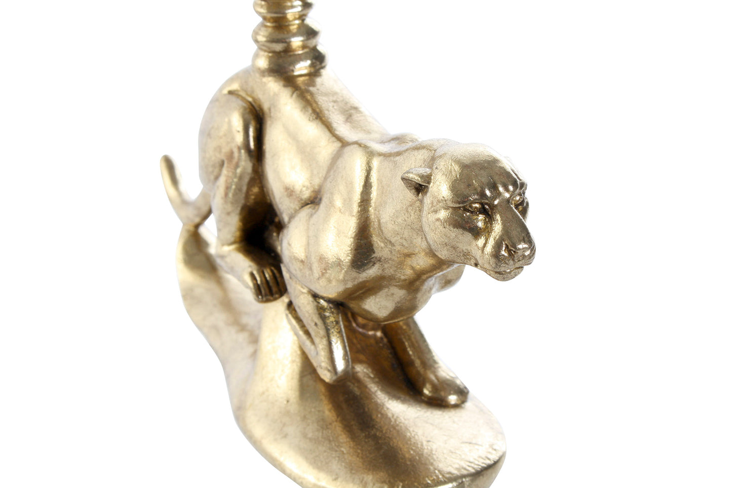 Golden Candlestick Running Leopard – Elegant & Cool
