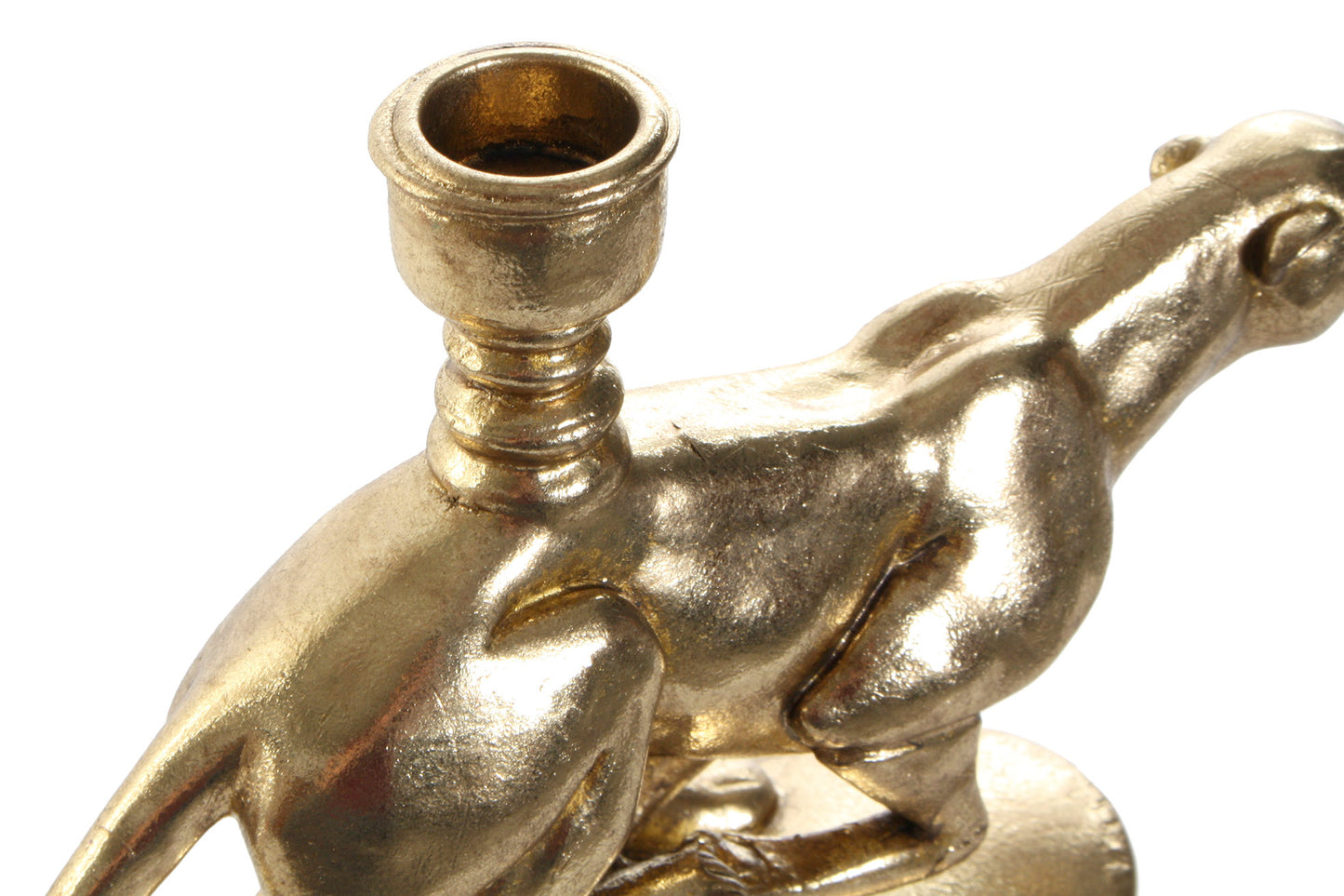 Golden Candlestick Running Leopard – Elegant & Cool