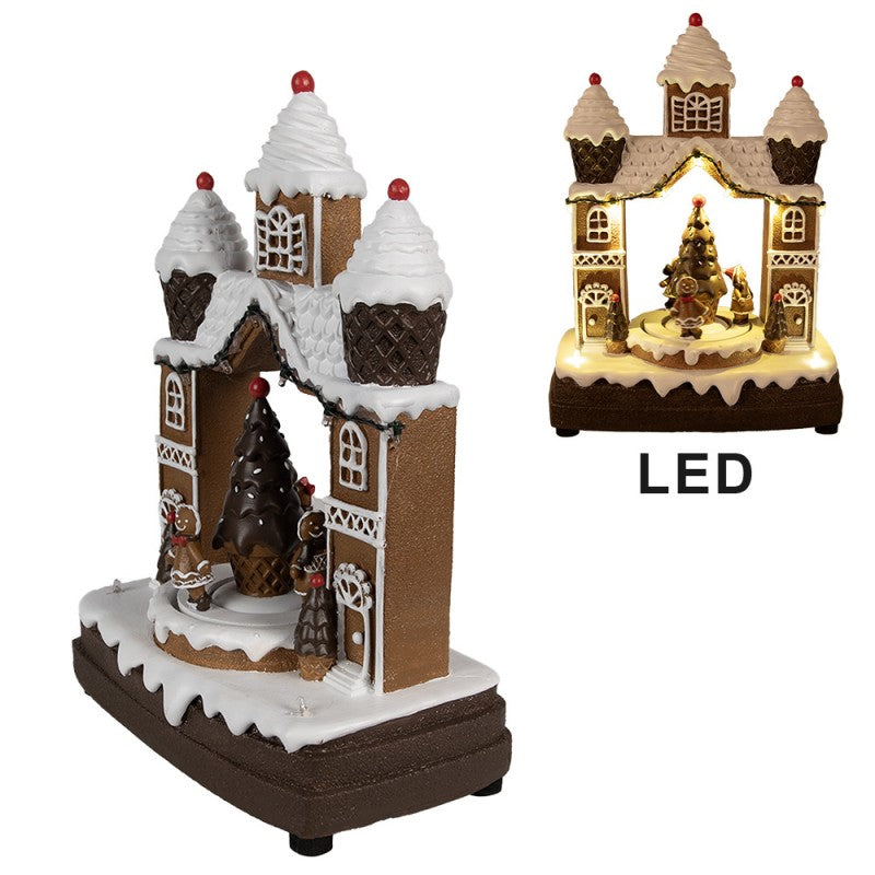 Gingerbread Kersthuis Marktplein – 27 cm