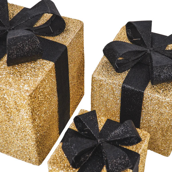 LED Cadeauset Goud & Zwart – Set van 3