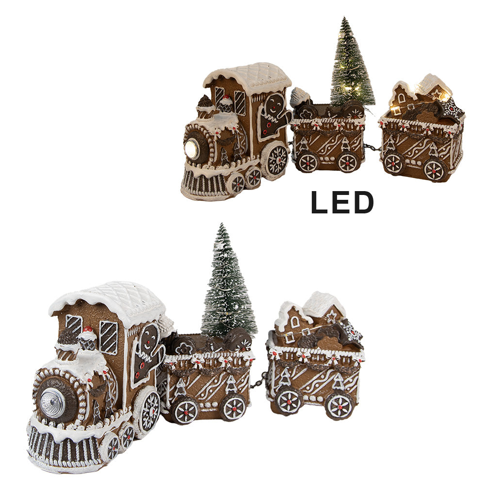 Gingerbread Kersttrein – LED – 30 cm