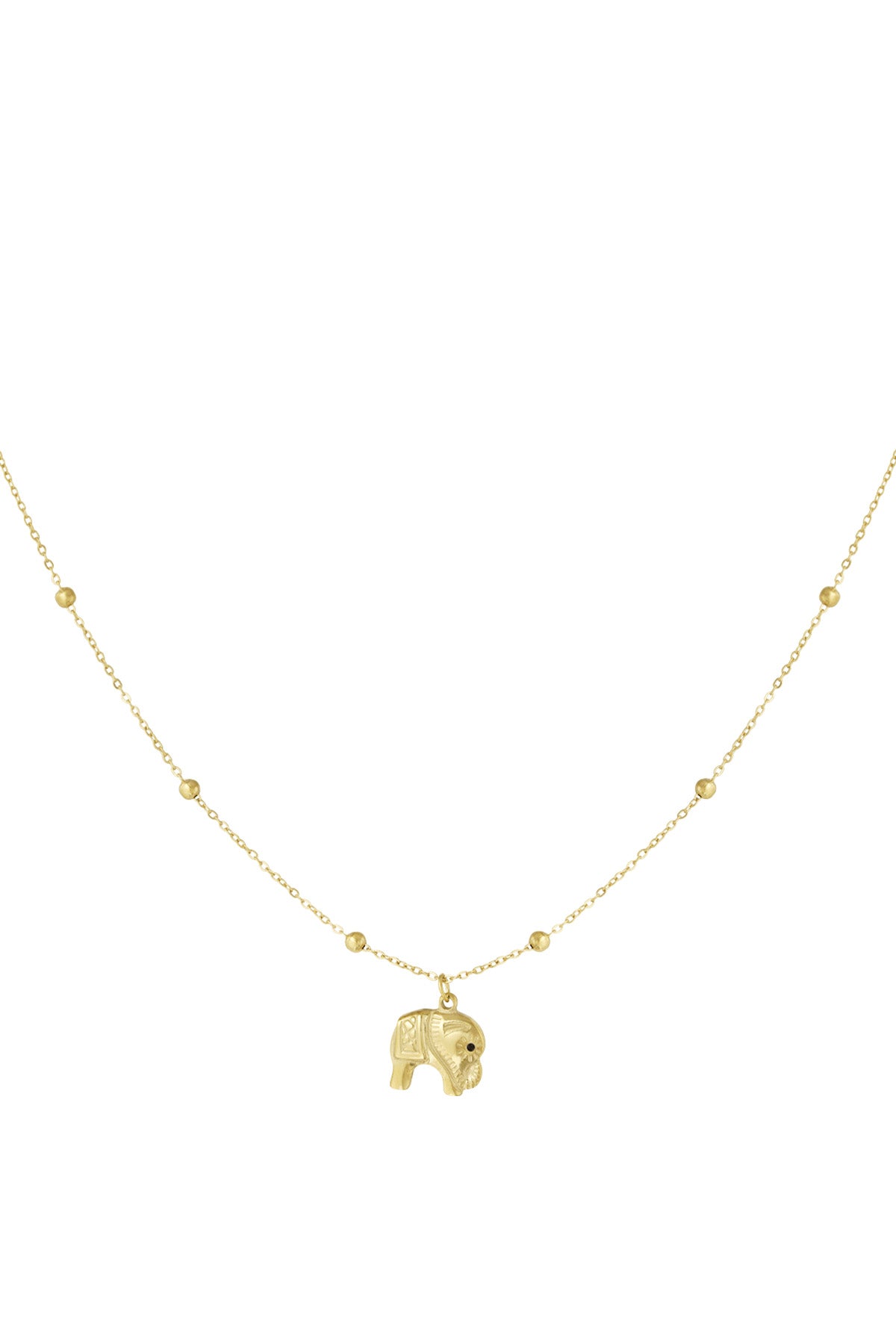 Elefantenkette – Goldfarbener Edelstahl – 40+5 cm