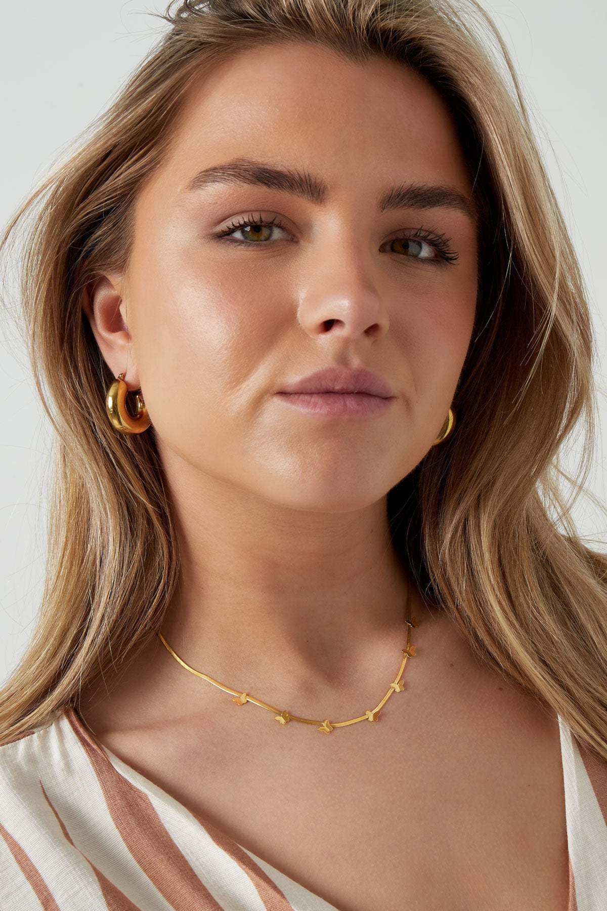Schmetterlingsgliederkette – Goldfarben 40+5 cm