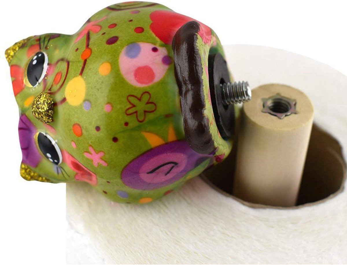 Keukenrolhouder Uil Olive – Birds in Love Funkygreen