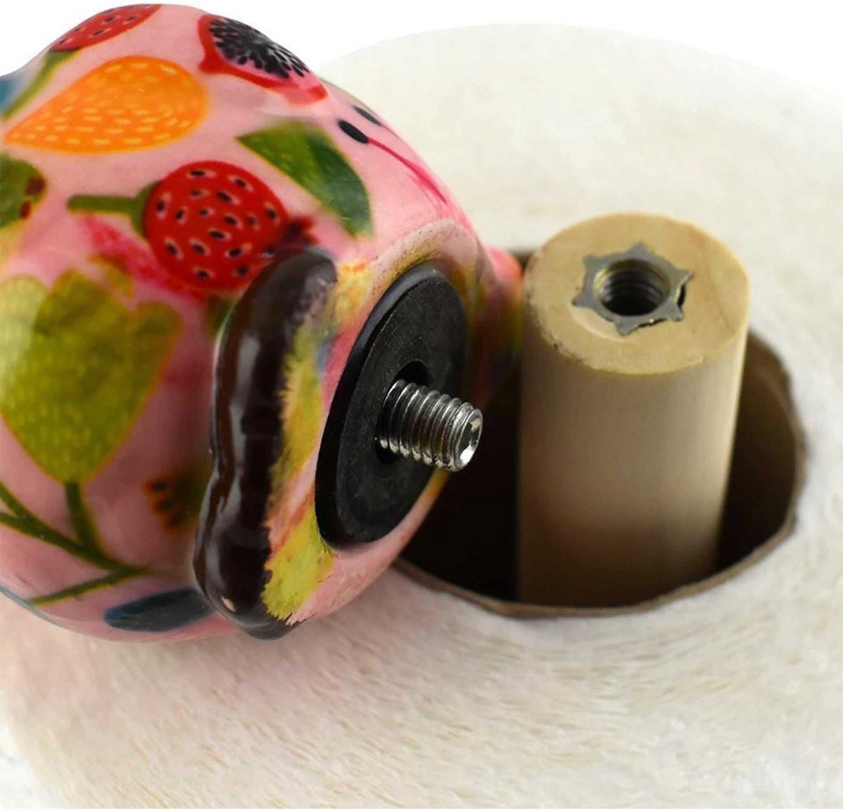 Kitchen roll holder Owl Olive – Pink Strawberry Fields