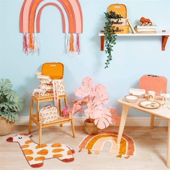 Giraffenvloerkleedje – Kinderkamer Katoen 57×80 cm