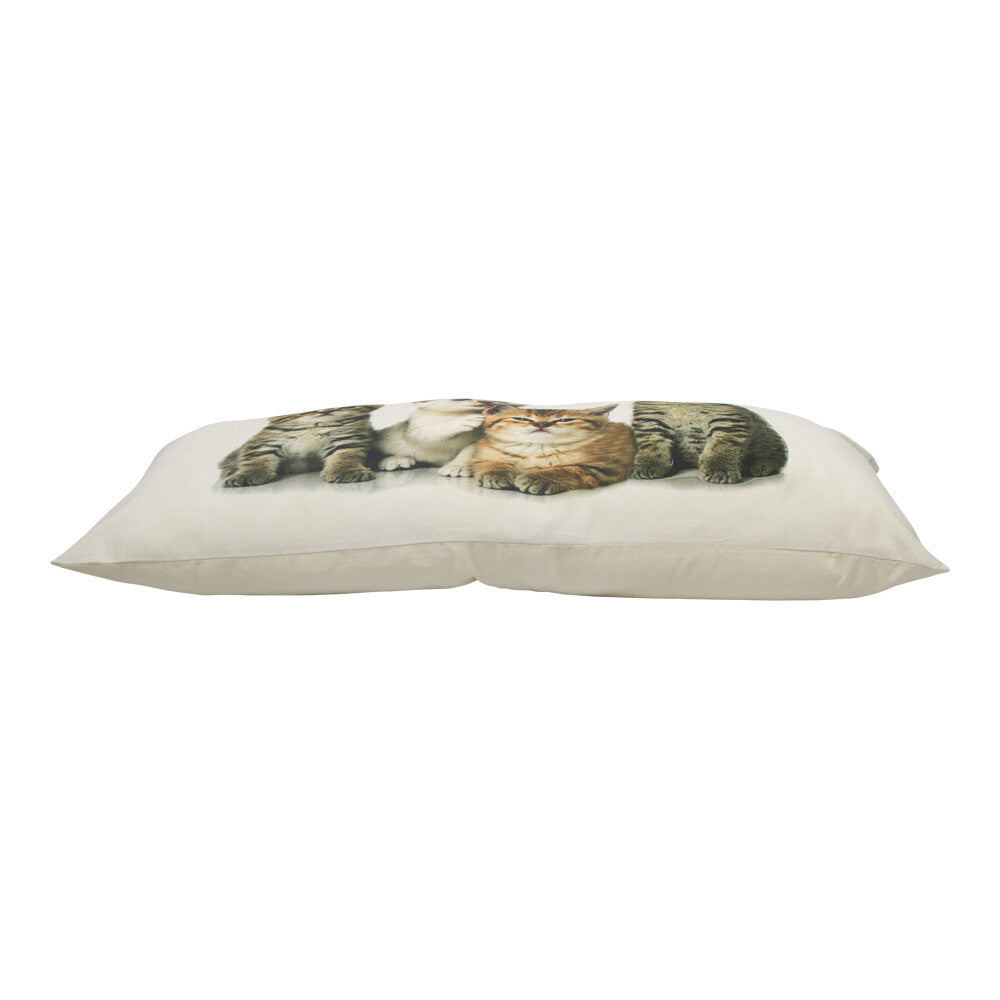 Längliches Dekokissen mit Kätzchen – 90 cm