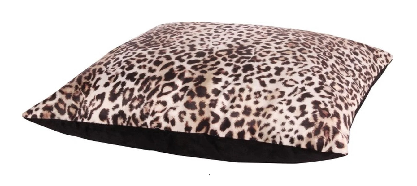 Kissen mit Leopardenmuster – Samtweicher Luxus in Braun & Beige