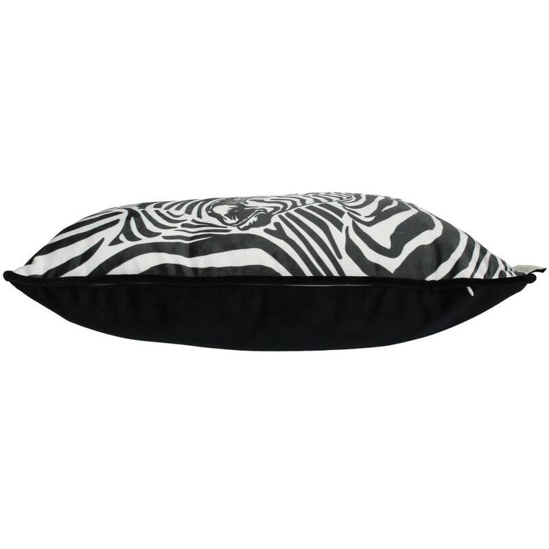 Zebra Samtkissen Schwarz und Weiß – Stilvoll und Wild