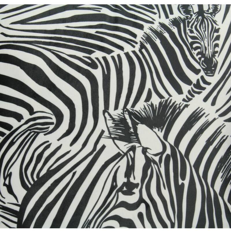 Zebra Samtkissen Schwarz und Weiß – Stilvoll und Wild