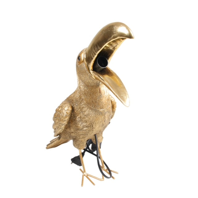 Gouden toekan lamp SID Collection – exotische tafellamp – 47,5 cm