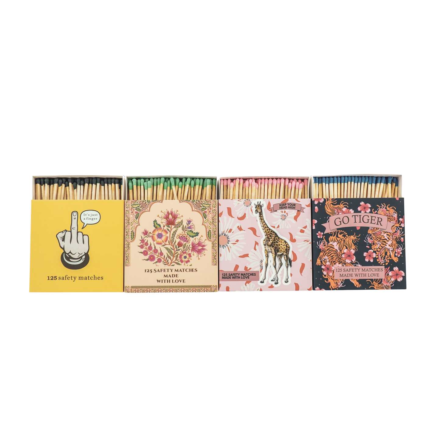 Grote Luciferdoos Giraffe – 125 Stuks