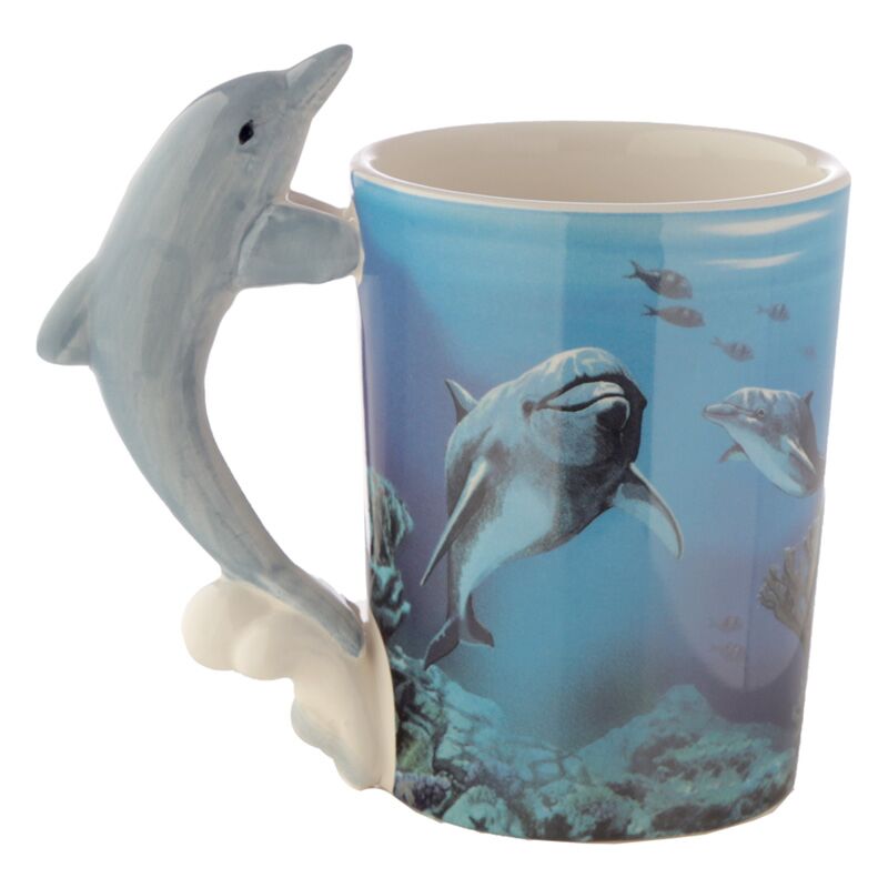Delfin-Tasse Ocean Dive – 3D-Meerestasse 400 ml