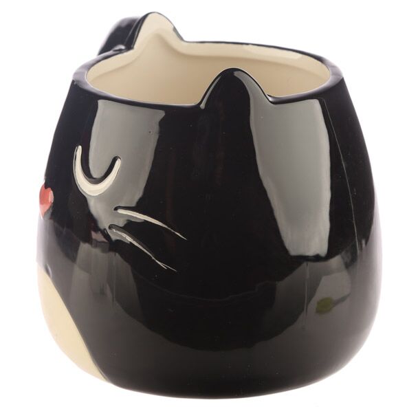 Cat Mug Black Heart – 400 ml Gift Mug