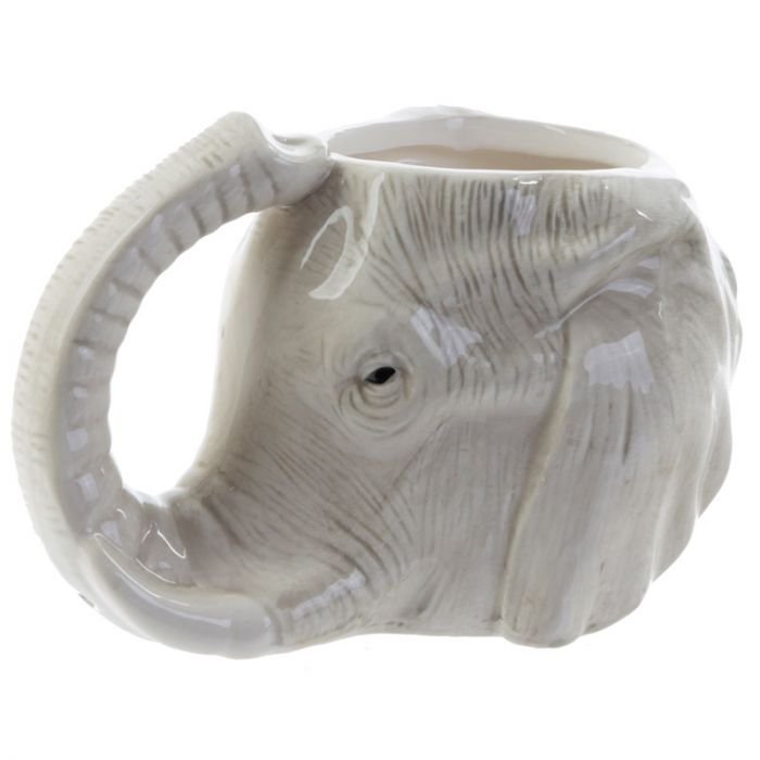 Olifantenmok “Big Sip” – Stoere Beker met Slurf Handvat – 400 ml