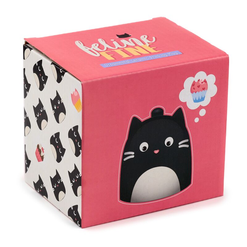 Cat Mug Upside Down – 400 ml Dolomite