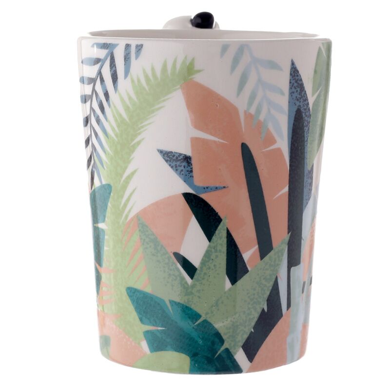 Panda Mok met Jungleprint – 3D Handvat (400 ml)