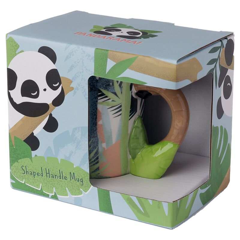 Panda Mok met Jungleprint – 3D Handvat (400 ml)