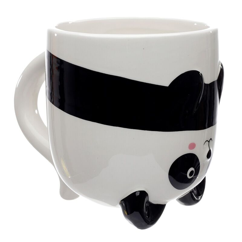 Panda Mok "Upside Down" – 2-in-1 Ornament (500 ml)