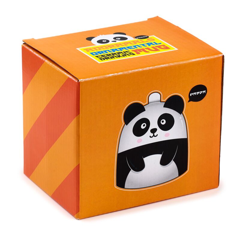 Panda Mok "Upside Down" – 2-in-1 Ornament (500 ml)