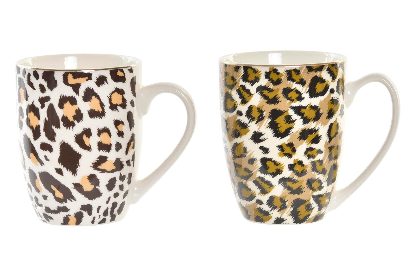 Tasse mit Leopardenmuster – Porzellan 380 ml in zwei Farben