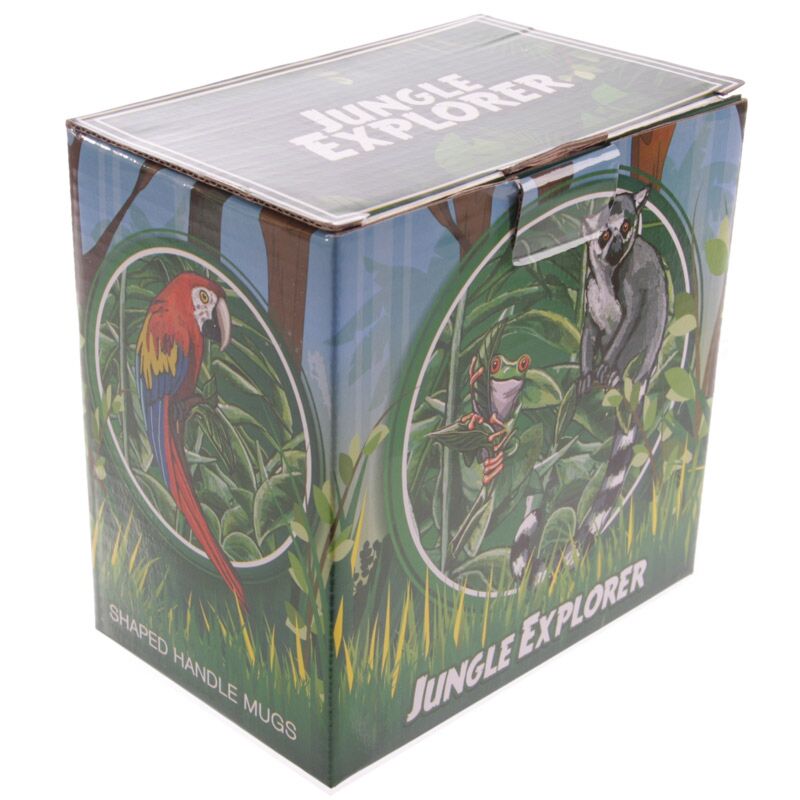 Papegaai Mok met Jungleprint – 3D Handvat 400ml