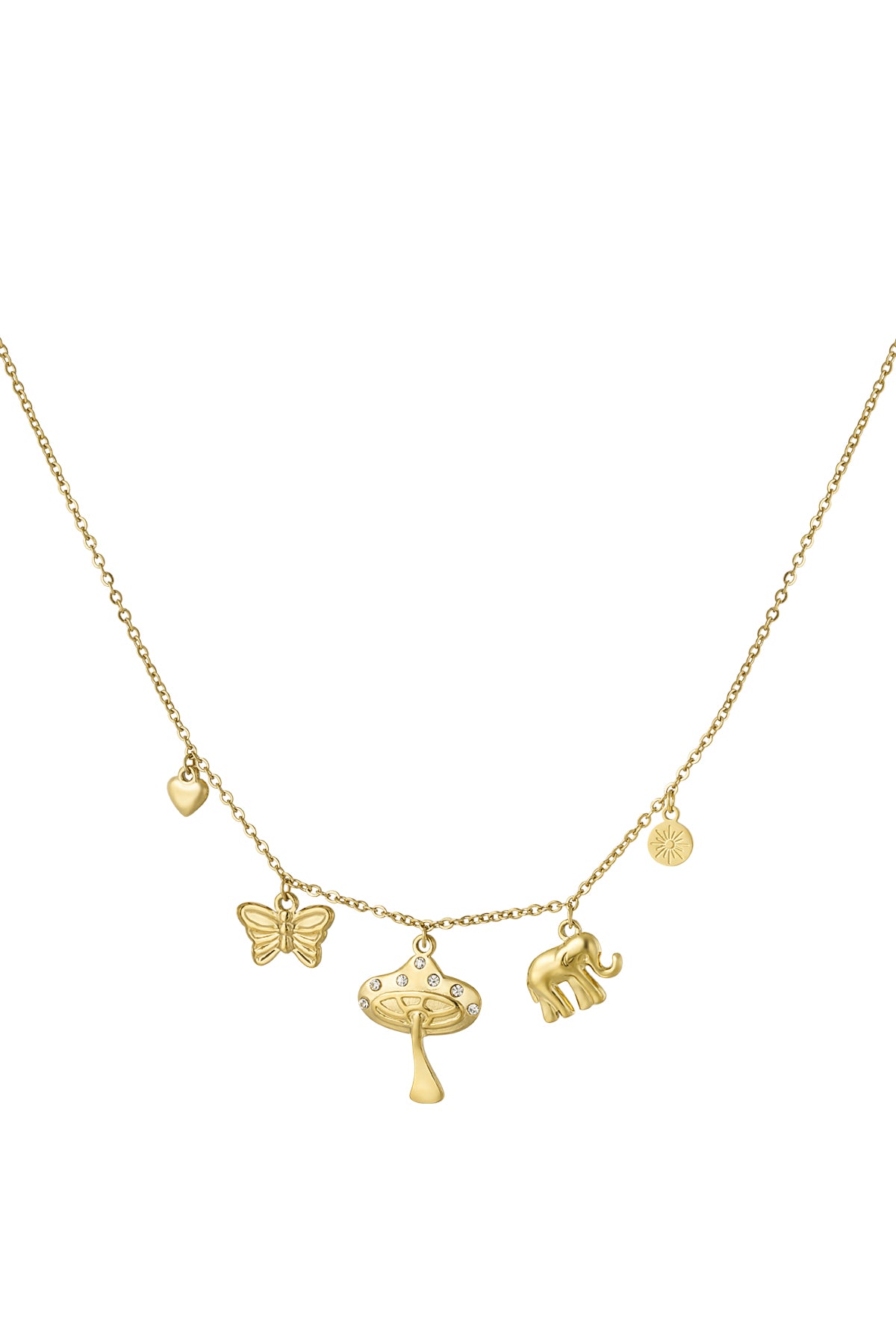 Mystic Charms Halskette – Goldfarben – 38+5 cm
