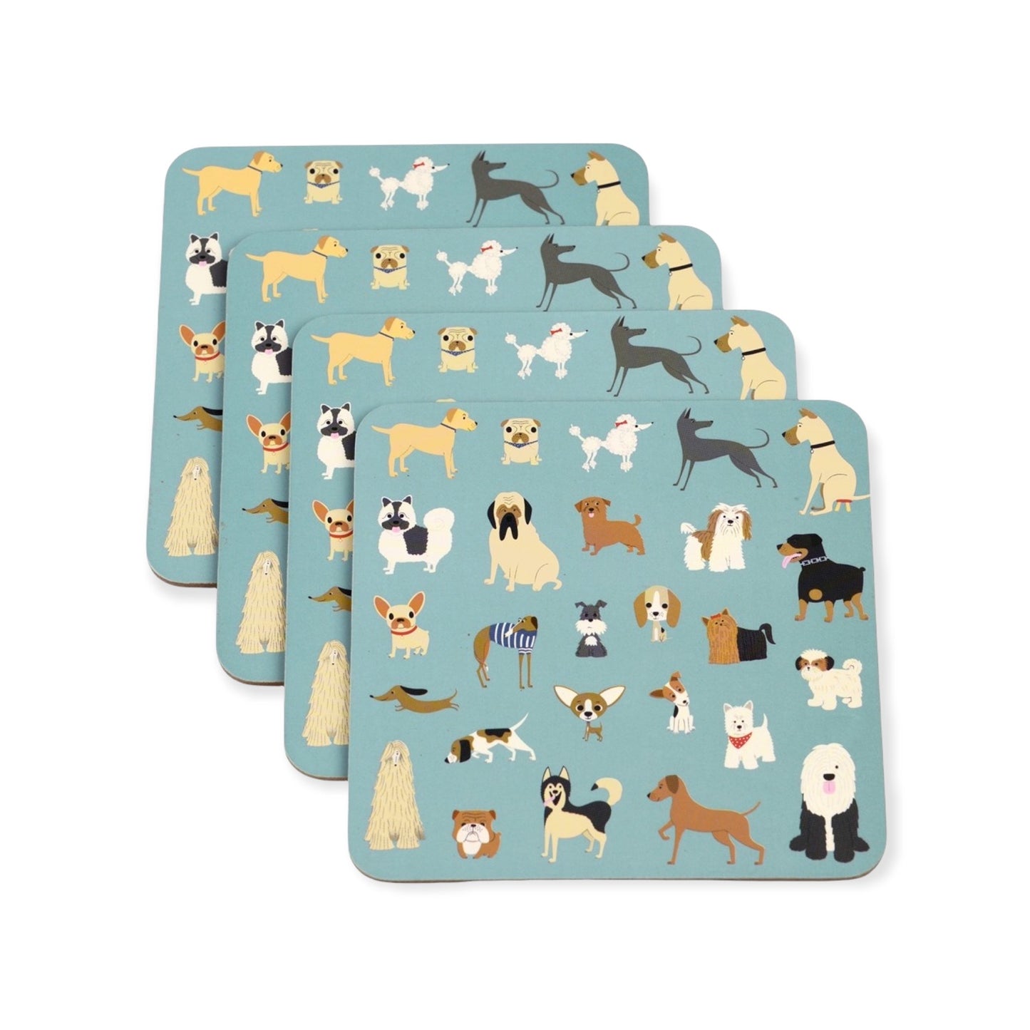 Onderzetters Best in Show Honden – Set van 4