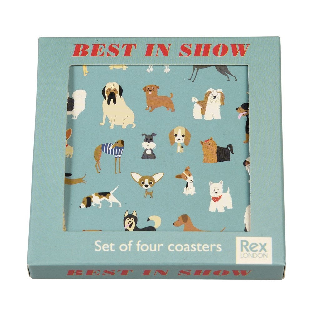 Onderzetters Best in Show Honden – Set van 4