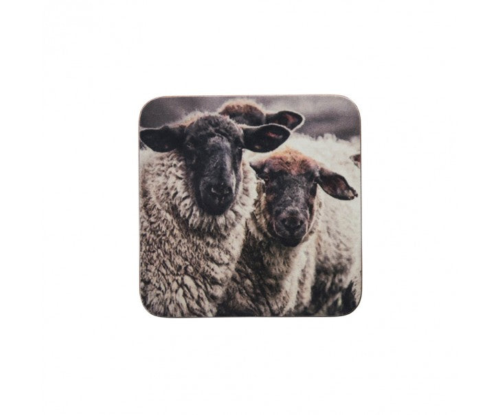 Onderzetters met berg schapen – landelijke set van 6