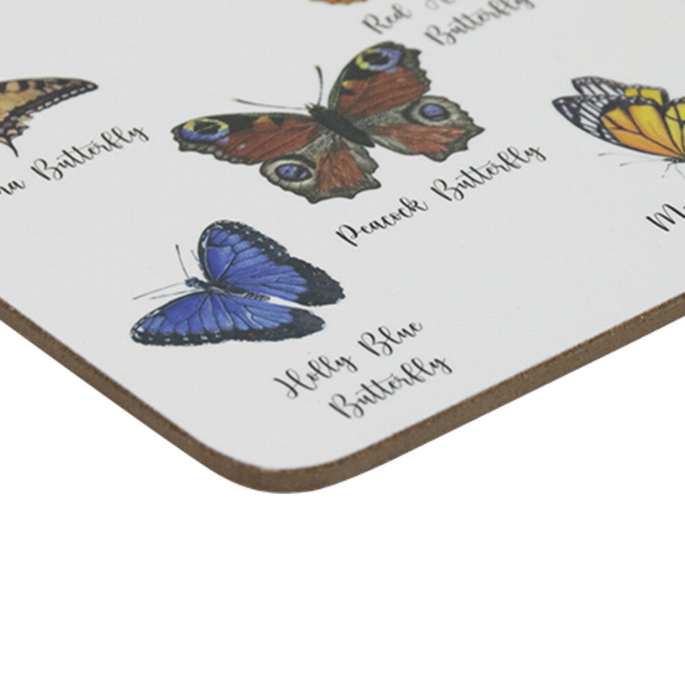 Vlinder Onderzetters – Set van 6 MDF