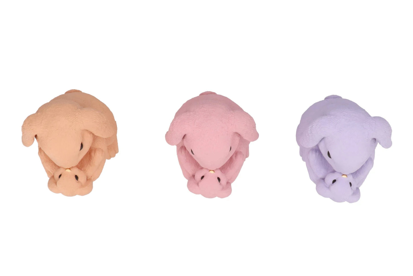 Rabbit Sculpture in Pastel – Mother with Young