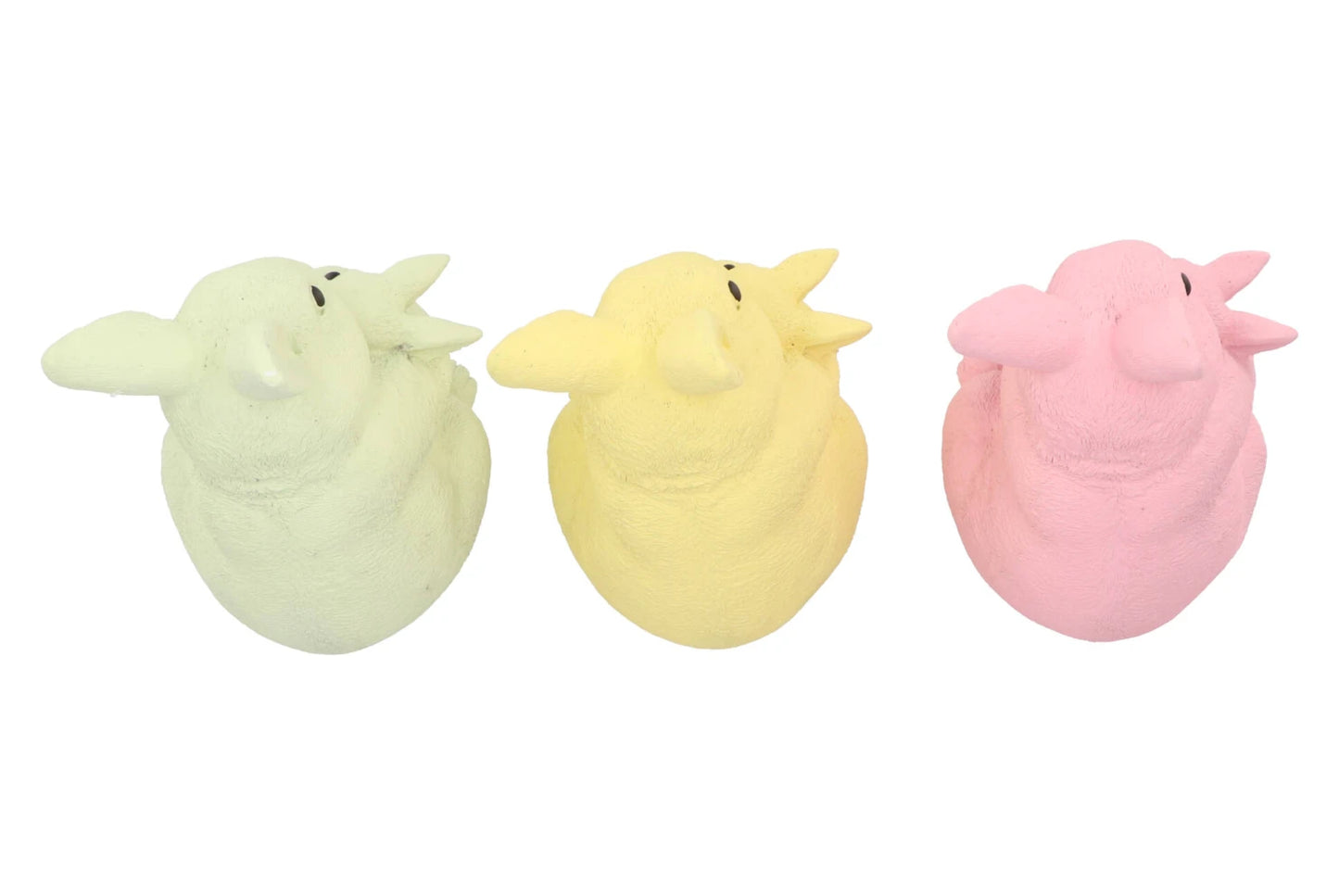 Rabbit Sculpture in Pastel – Mother with Young in Ceramics