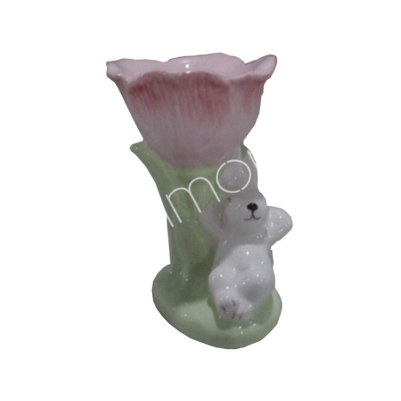 Eierbecher Hase rosa – Osterdeko