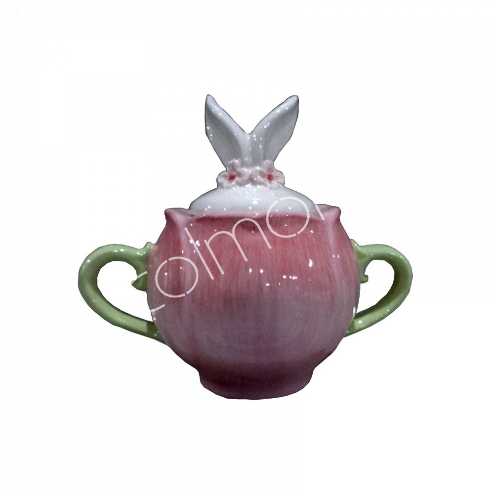 Osterbecher Rosa mit Hasendeckel – Dolomite Tableware