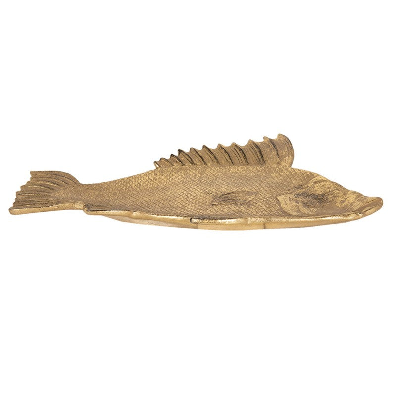 Golden Fish-shaped Decorative Bowl – Luxury Platter
