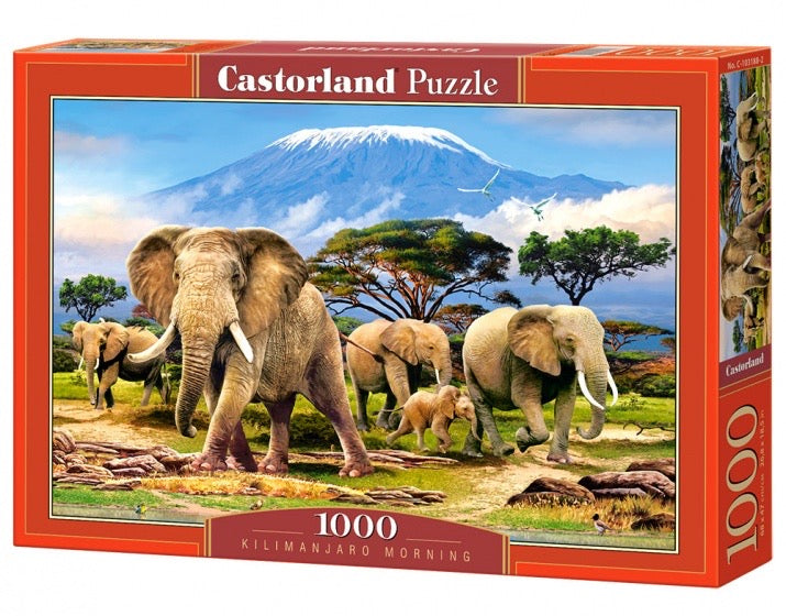 Castorland puzzel met olifanten – 1000 stukjes
