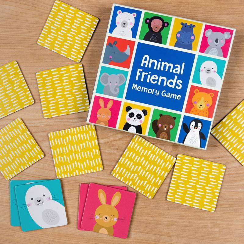 Dieren memory spel met 24 kleurrijke kaartjes – educatief kinderspel