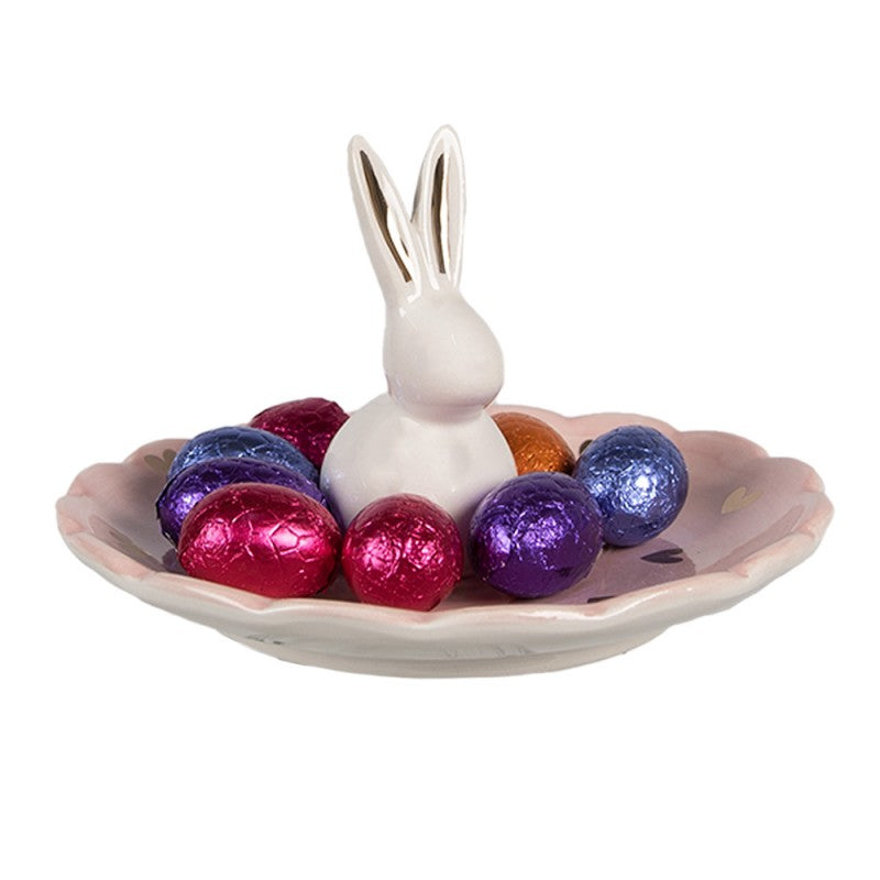 Schale mit Hase und Herzen