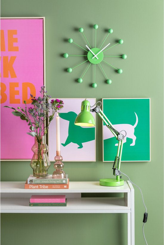 Dachshund Wall Decor Set – Purple & Green