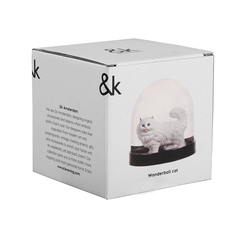 Snow Globe with White Cat – &Klevering