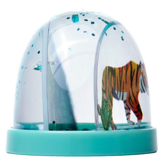 Mini-Schneekugel Tiger – Kinderdekor (4,5 cm)
