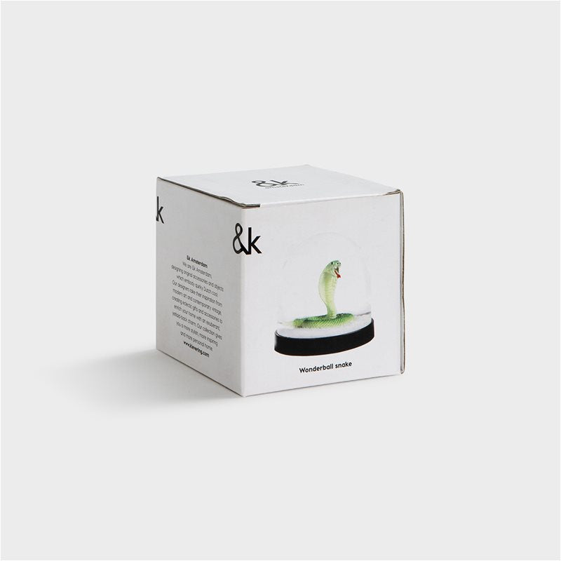 Snow Globe with Green Snake – Playful & Mysterious