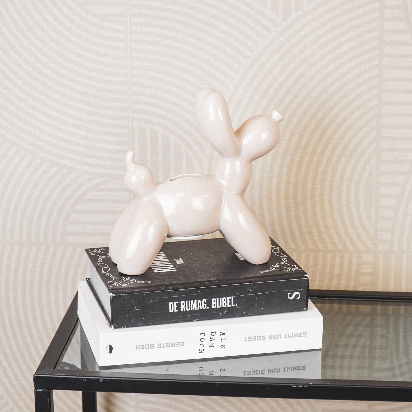 Money Box Balloon Dog Sand Color – Stylish Design