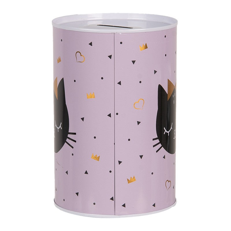 Spaarpot Kat Roze – Ø 10 × 15 cm