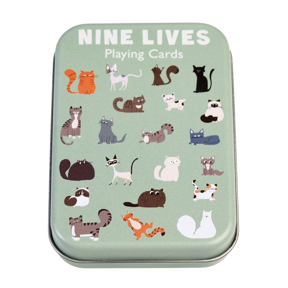 Playing Cards Cats 'Nine Lives' – In Tin